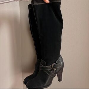 Relativity Charcoal and Ebony Heeled Boots